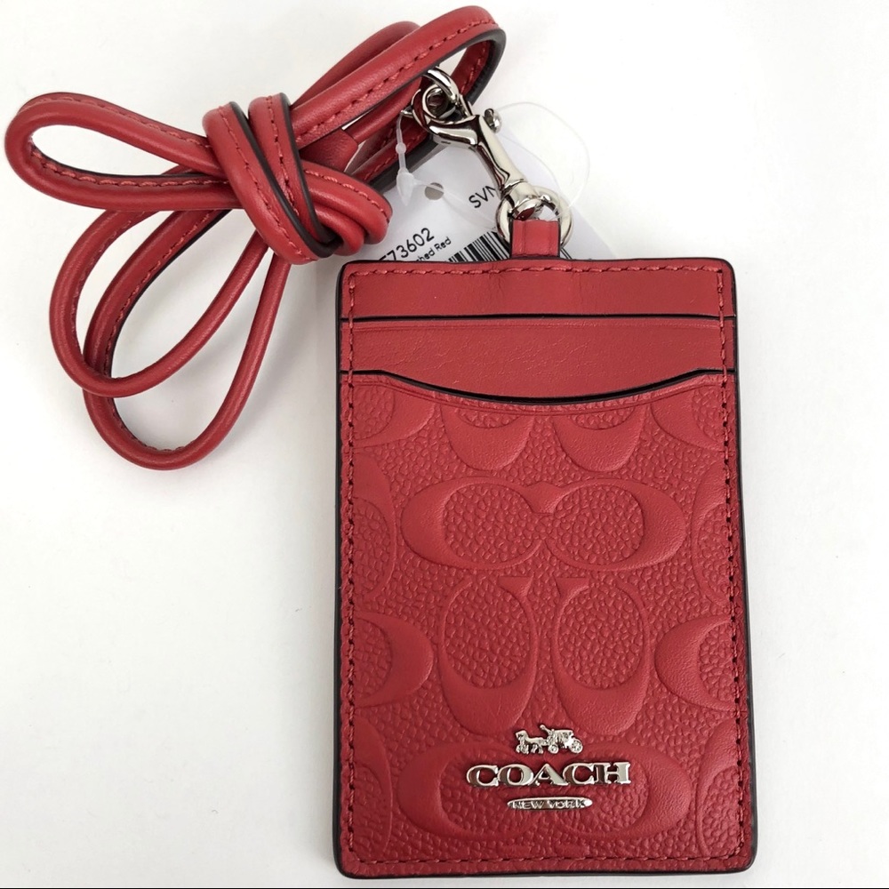 NEW Coach Embossed Monogram Lanyard